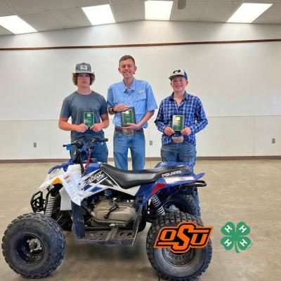 State ATV Safety Contest - Cooper Henson – 2nd Place. Courtesy photos